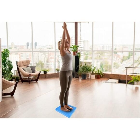 Balance Pad, Non-Slip Foam Mat & Ankles Knee Pad Cushion, 15.7 x 13 x 2 Inch - Picture 7 of 7